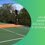 Sport court permable base foundation panels